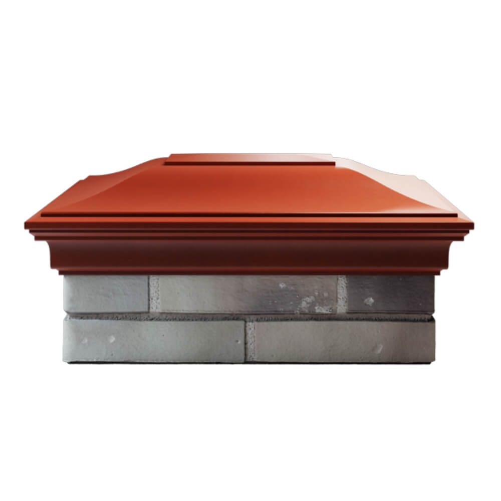 Колпак Zking Монблан Красный на столб 2х1.5 кирпича (515х385мм) в Аксубаево фото