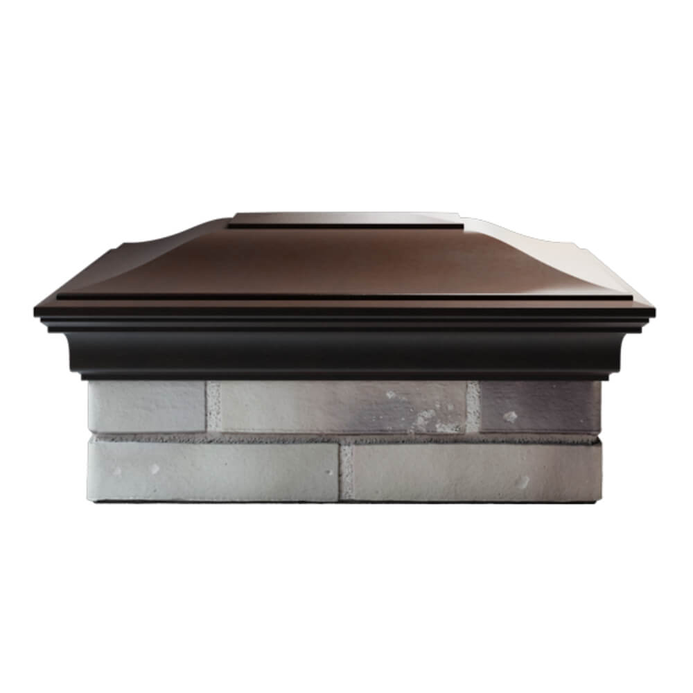 Колпак Zking Монблан Коричневый на столб 2х1.5 кирпича (515х385мм) в Аксубаево фото