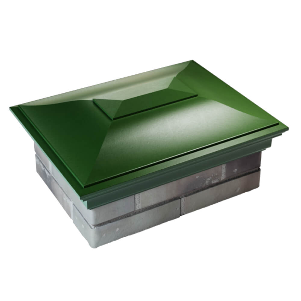 Колпак Zking Монблан Зеленый на столб 2х1.5 кирпича (515х385мм) Аксубаево фото