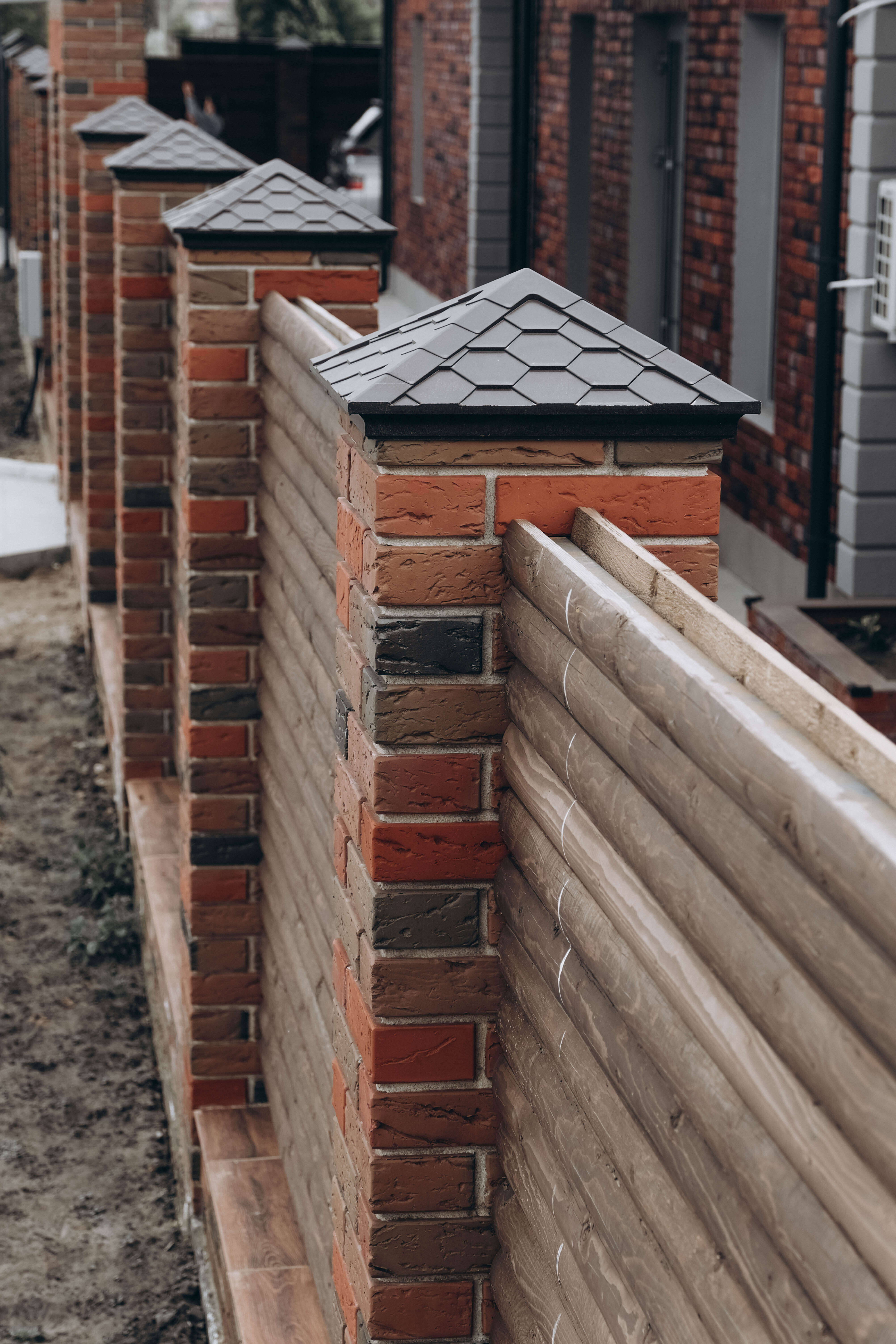 Колпак Zking Эверест Коричневый на столб 1.5х1.5 кирпича (390х390мм) в Аксубаево фото