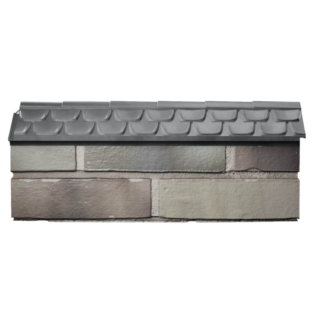 Парапет Zking Эльбрус Серый с посадкой на 0.5 кирпича (130мм) в Аксубаево фото