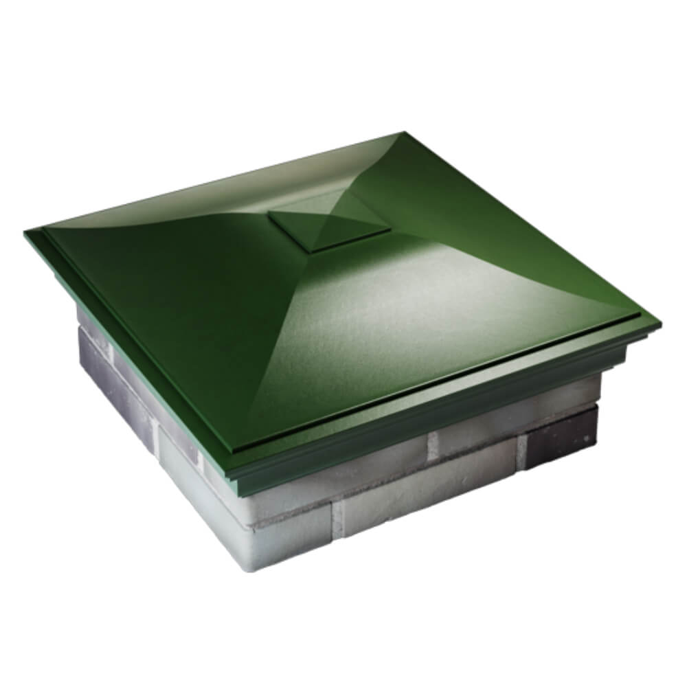 Колпак Zking Монблан Зеленый на столб 2х2 кирпича (515х515мм) Аксубаево фото