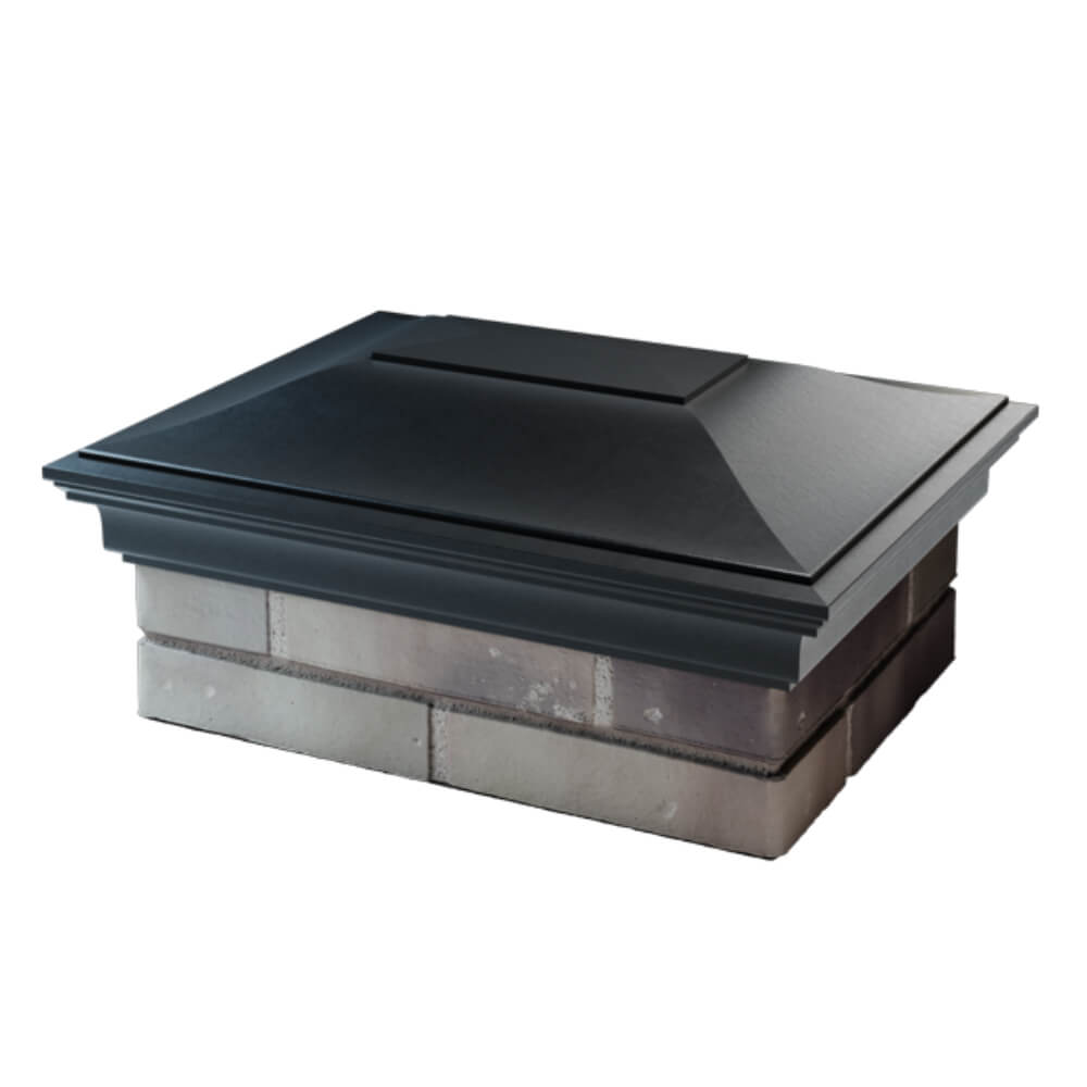 Колпак Zking Монблан Черный на столб 2х1.5 кирпича (515х385мм) в Аксубаево фото