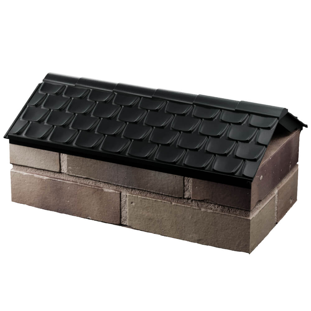 Парапет Zking Эльбрус Черный с посадкой на 1 кирпич (255мм) в Аксубаево фото