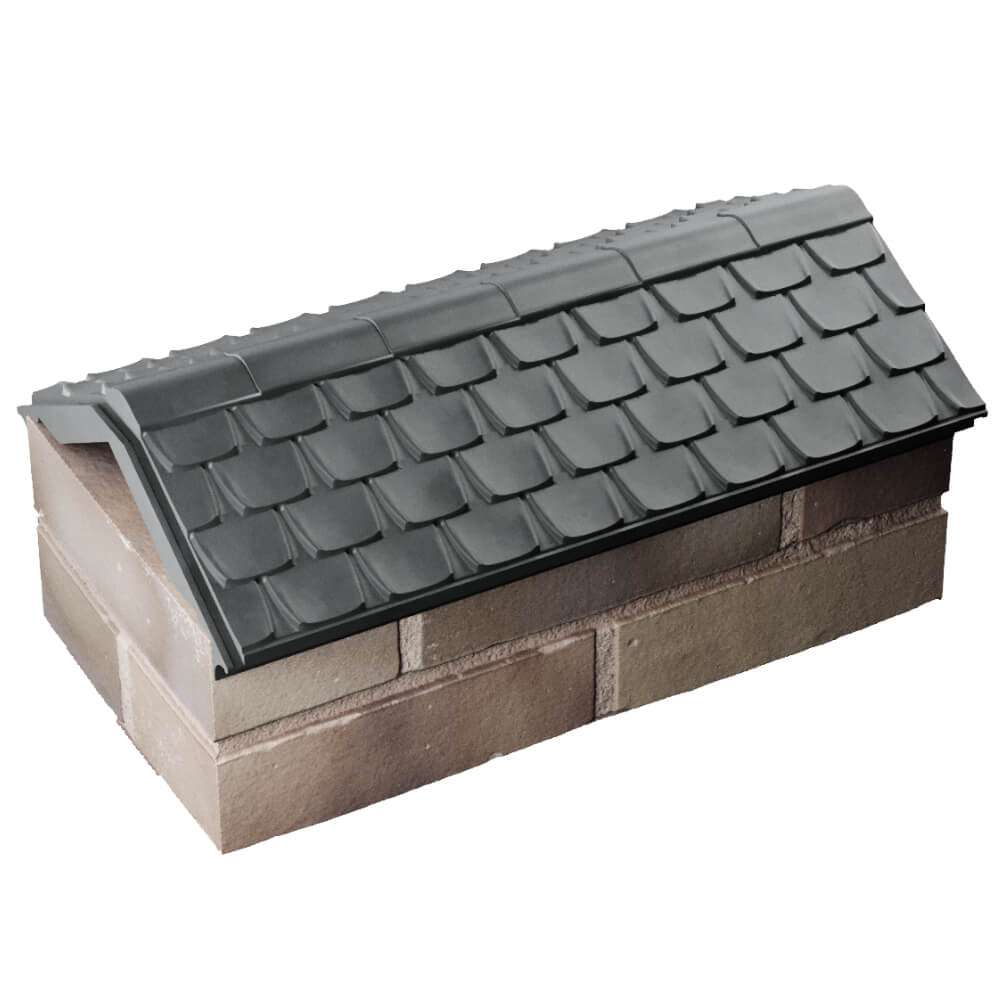 Парапет Zking Эльбрус Серый с посадкой на 1 кирпич (255мм) в Аксубаево фото