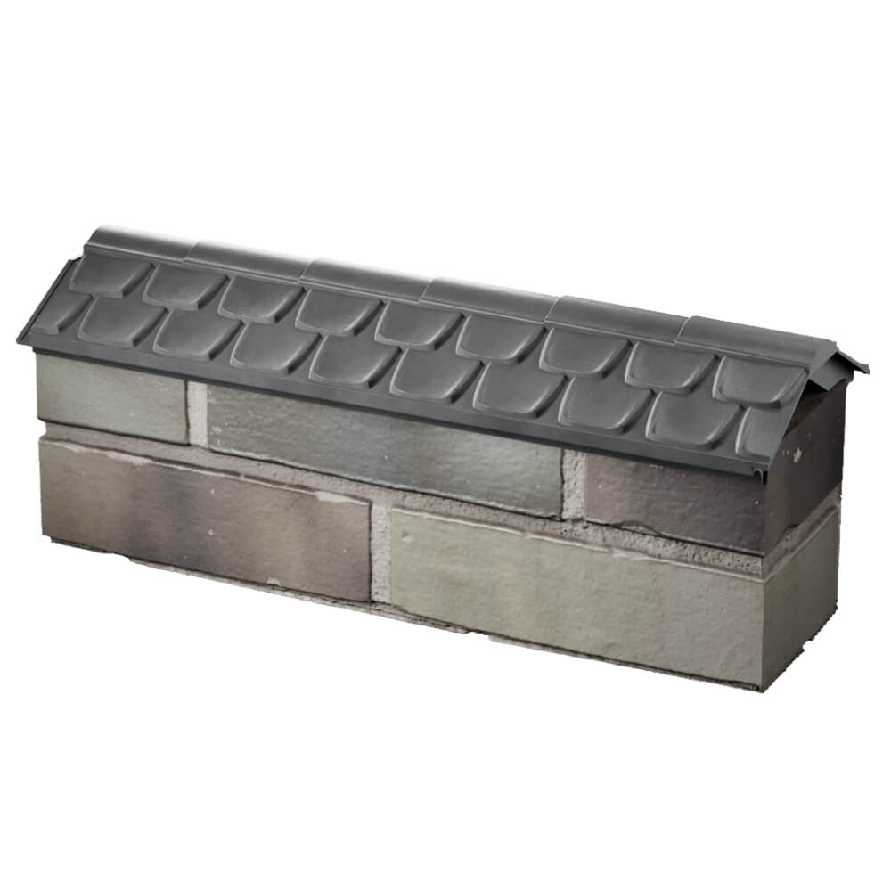 Парапет Zking Эльбрус Серый с посадкой на 0.5 кирпича (130мм) в Аксубаево фото