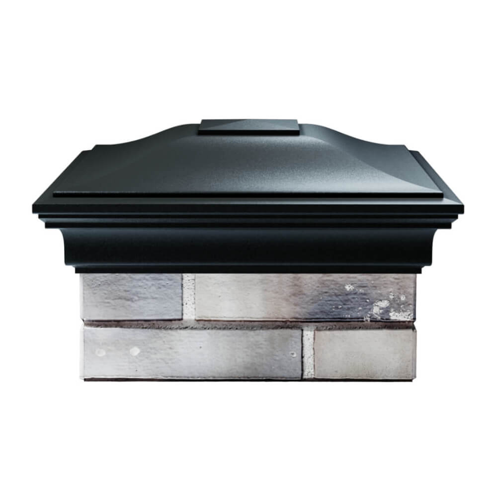 Колпак Zking Монблан Черный на столб 1.5х1.5 еврокирпича 0.7НФ (355х355мм) Аксубаево фото