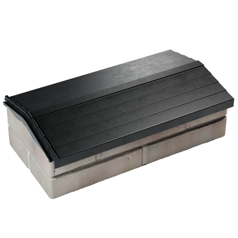 Парапет Zking Бона ХайТек Черный с посадкой на 1 кирпич (200/225/255мм) в Аксубаево фото