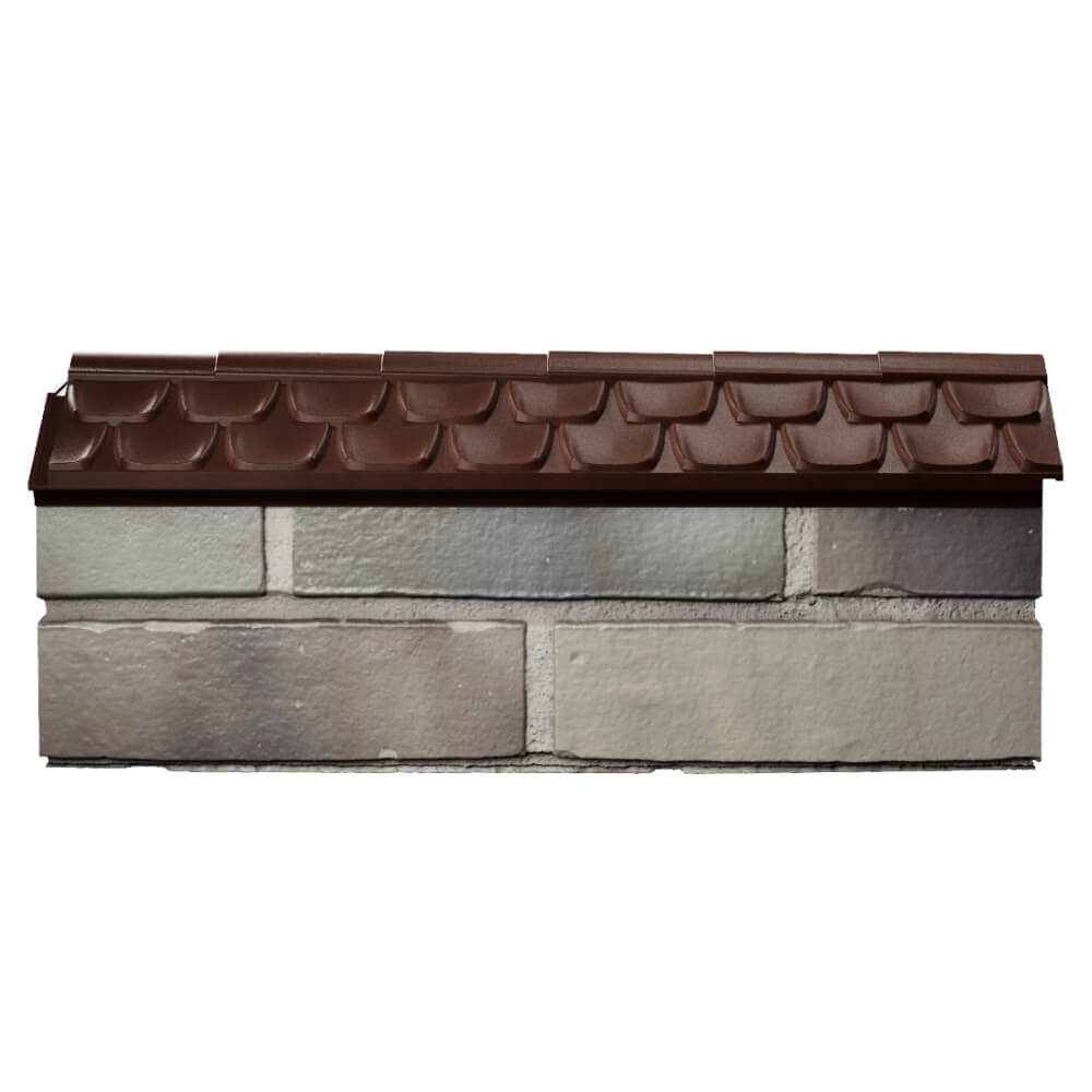 Парапет Zking Эльбрус Коричневый с посадкой на 0.5 кирпича (130мм) в Аксубаево фото