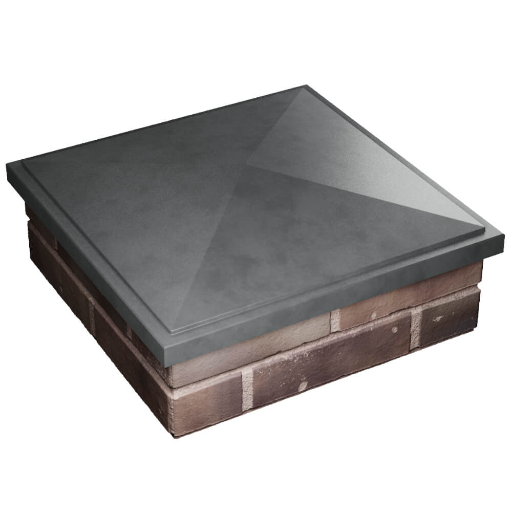 Колпак Zking БонаМоно Серый на столб 2х2 кирпича (515х515, 530х530мм) в Аксубаево фото