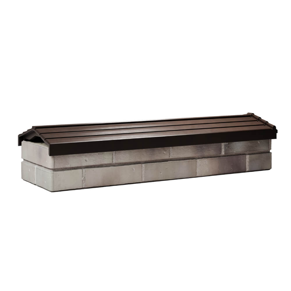 Парапет Zking Бона ХайТек Коричневый посадка на 0.5 кирпича (130мм) Аксубаево фото