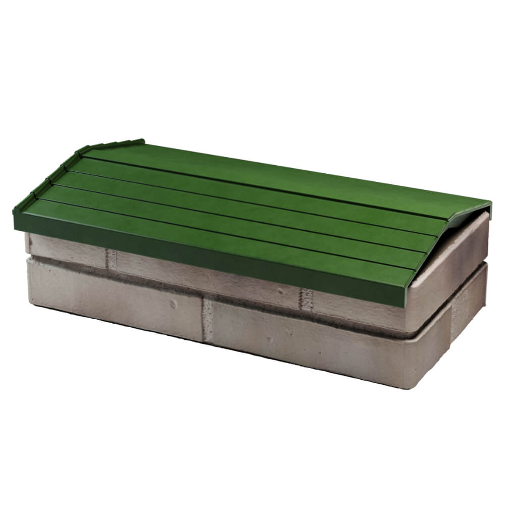 Парапет Zking Бона ХайТек Зеленый с посадкой на 1 кирпич (200/225/255мм) в Аксубаево фото