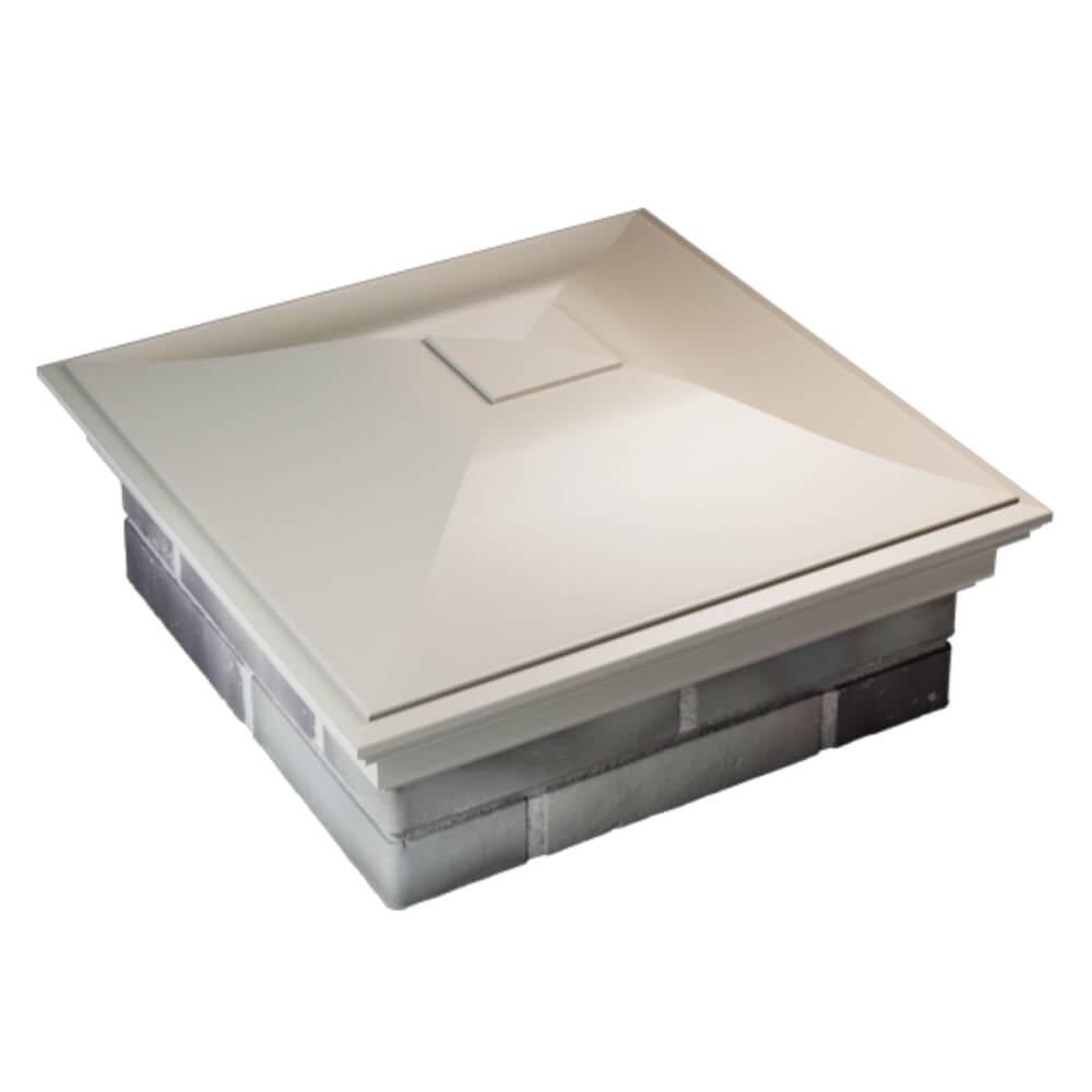 Колпак Zking Монблан Бежевый на столб 2х2 кирпича (515х515мм) Аксубаево фото