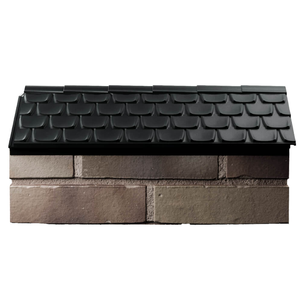 Парапет Zking Эльбрус Черный с посадкой на 1 кирпич (255мм) в Аксубаево фото