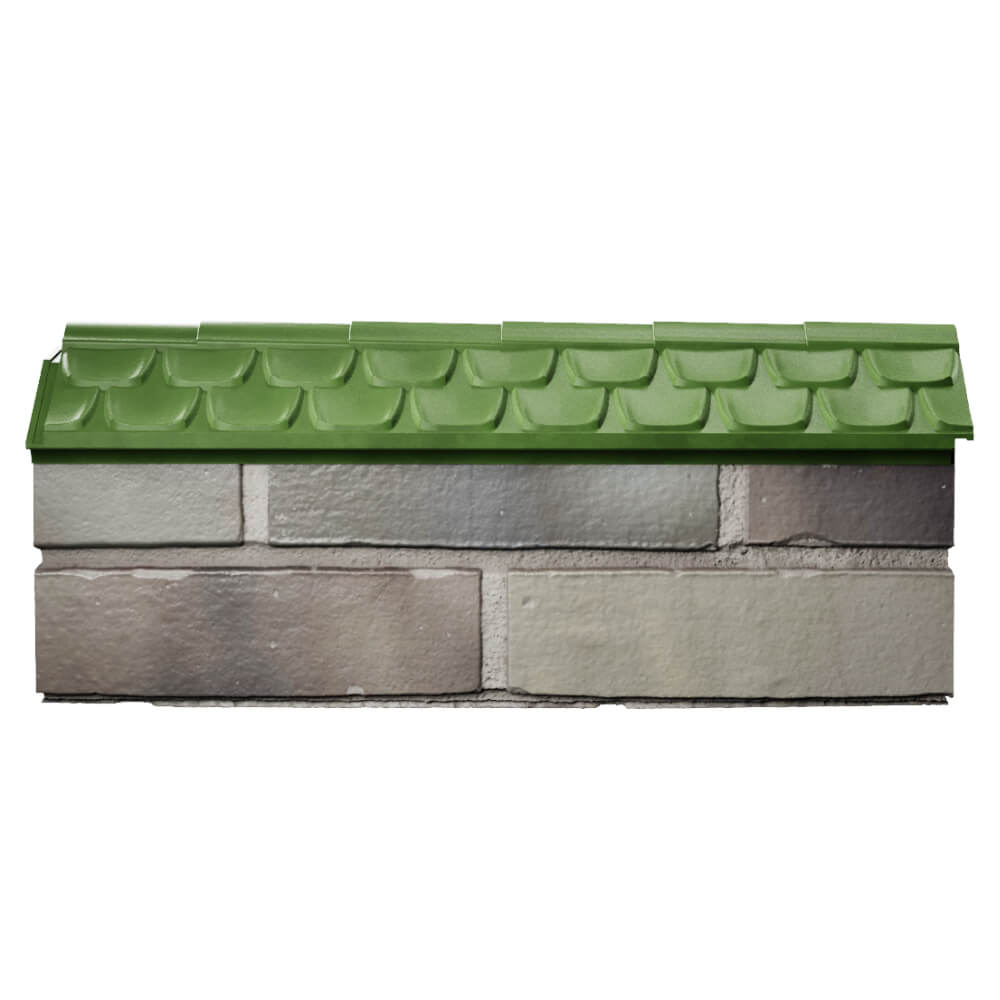 Парапет Zking Эльбрус Зеленый с посадкой на 0.5 кирпича (130мм) в Аксубаево фото