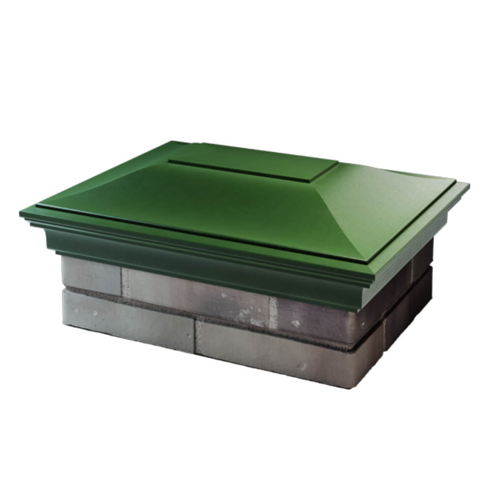 Колпак Zking Монблан Зеленый на столб 2х1.5 кирпича (515х385мм) в Аксубаево фото