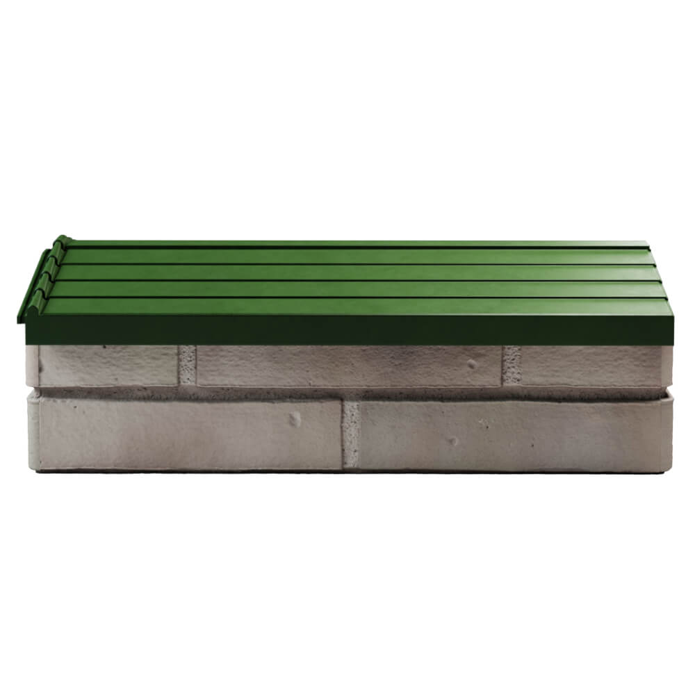 Парапет Zking Бона ХайТек Зеленый с посадкой на 1 кирпич (200/225/255мм) в Аксубаево фото