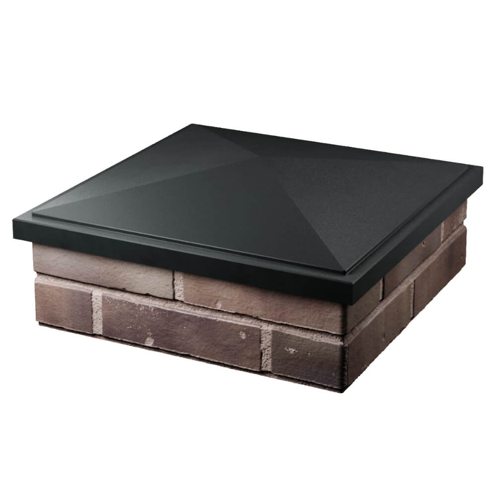 Колпак Zking БонаМоно Черный на столб 2х2 кирпича (515х515, 530х530мм) в Аксубаево фото