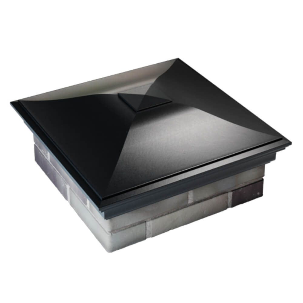 Колпак Zking Монблан Черный на столб 2х2 кирпича (515х515мм) Аксубаево фото