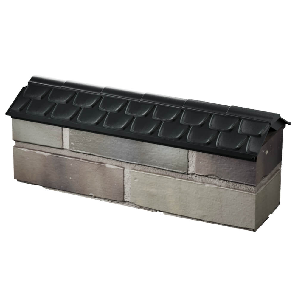 Парапет Zking Эльбрус Черный с посадкой на 0.5 кирпича (130мм) в Аксубаево фото