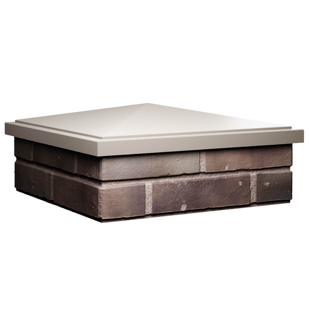 Колпак Zking БонаМоно Бежевый на столб 2х2 кирпича (515х515, 530х530мм) в Аксубаево фото