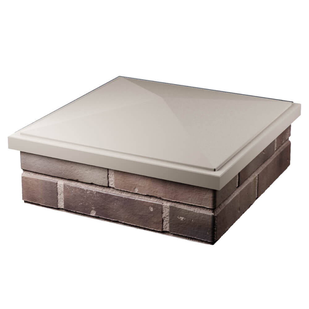 Колпак Zking БонаМоно Бежевый на столб 2х2 кирпича (515х515, 530х530мм) в Аксубаево фото