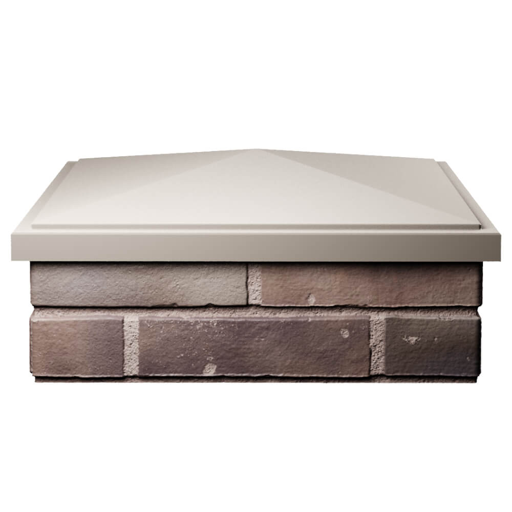 Колпак Zking БонаМоно Бежевый на столб 2х2 кирпича (515х515, 530х530мм) Аксубаево фото