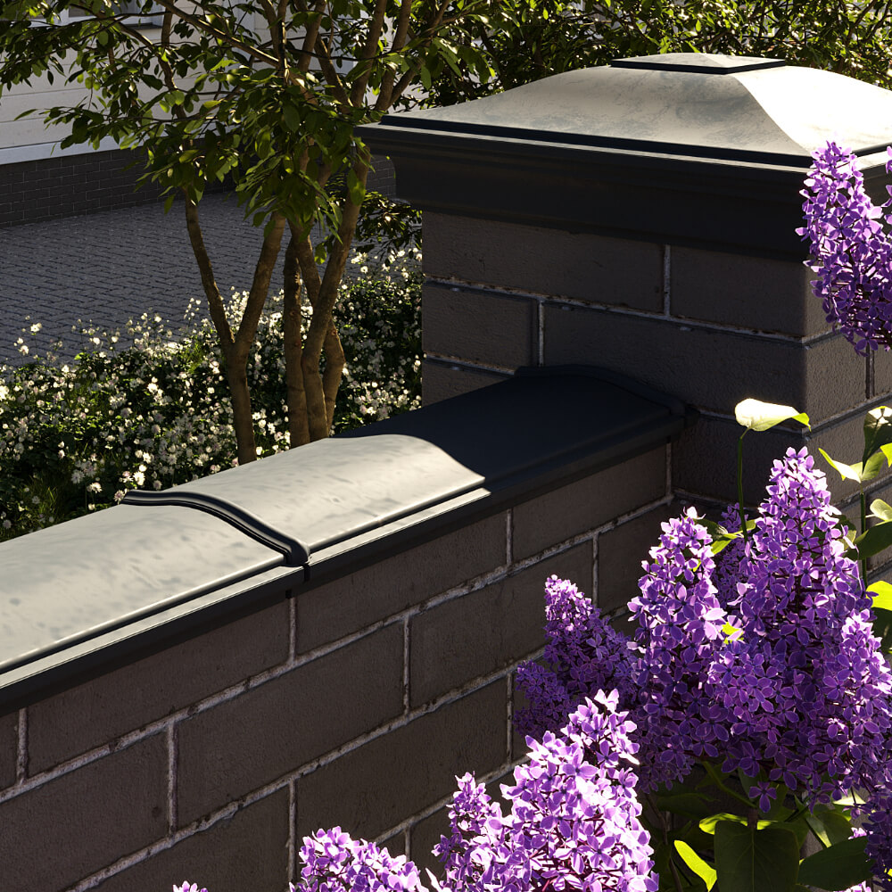 Парапет Zking Монблан Черный посадка на 0.5 кирпича (130мм) в Аксубаево фото