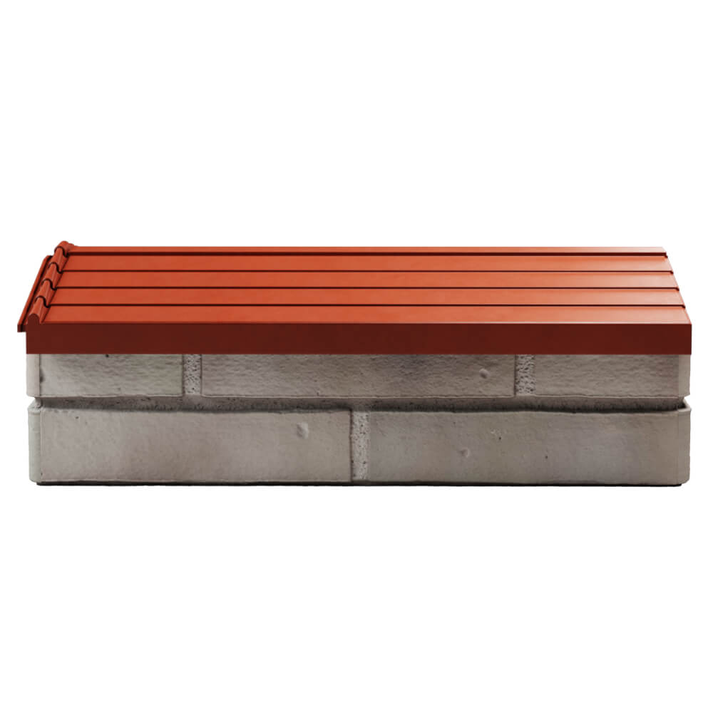 Парапет Zking Бона ХайТек Красный с посадкой на 1 кирпич (200/225/255мм) в Аксубаево фото