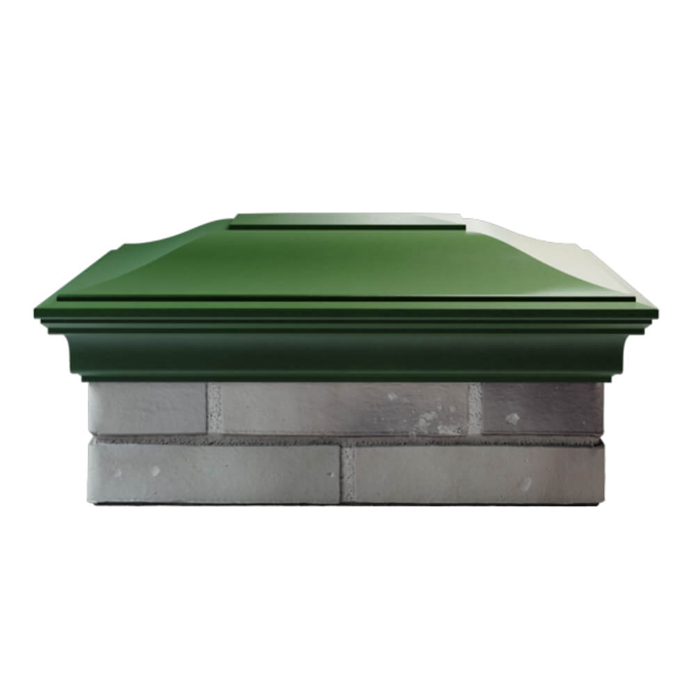 Колпак Zking Монблан Зеленый на столб 2х1.5 кирпича (515х385мм) в Аксубаево фото