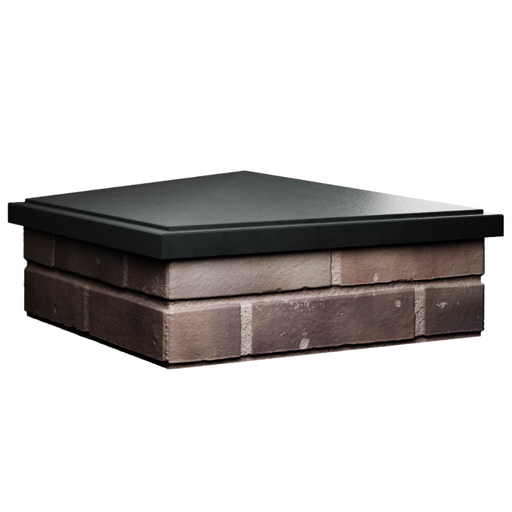 Колпак Zking БонаМоно Черный на столб 2х2 кирпича (515х515, 530х530мм) в Аксубаево фото