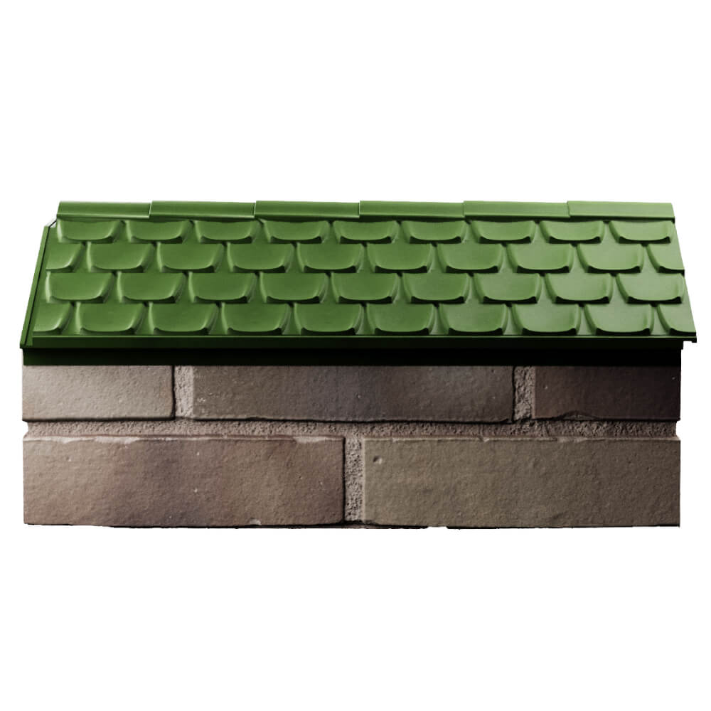 Парапет Zking Эльбрус Зеленый с посадкой на 1 кирпич (255мм) в Аксубаево фото