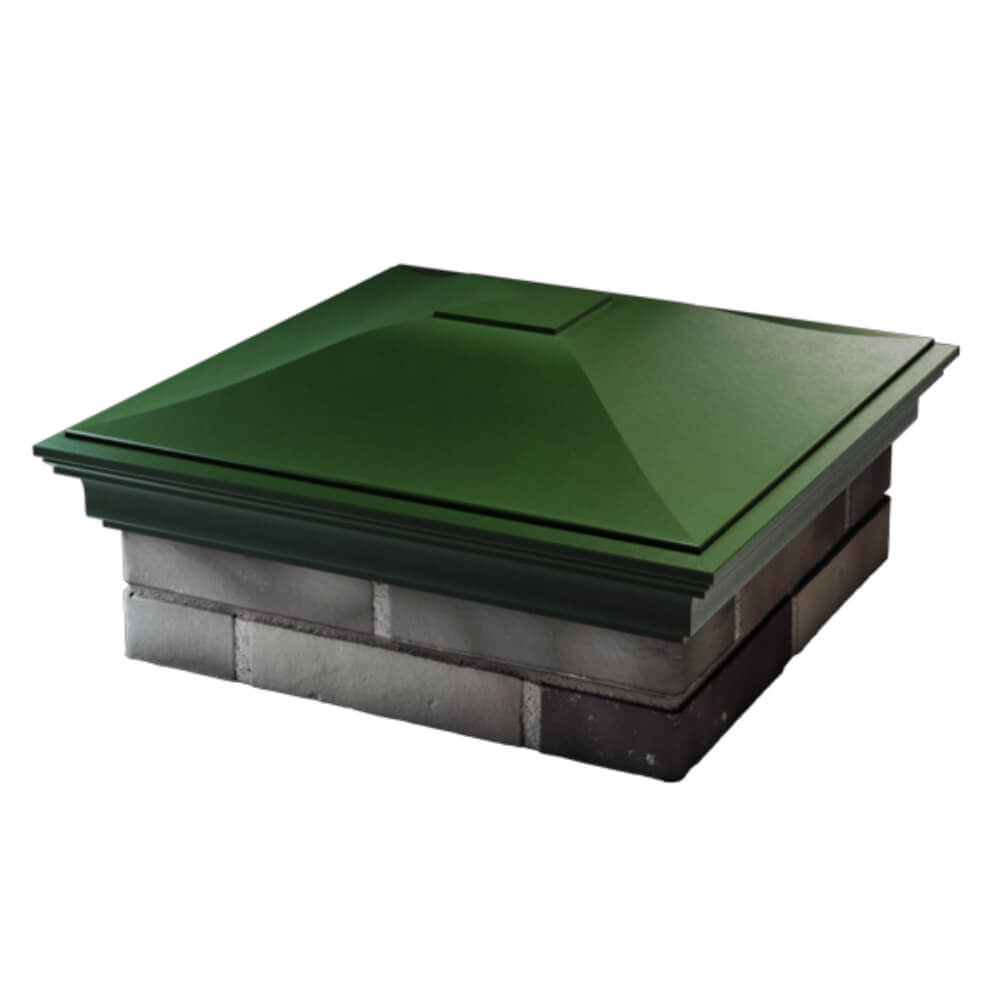 Колпак Zking Монблан Зеленый на столб 2х2 кирпича (515х515мм) в Аксубаево фото