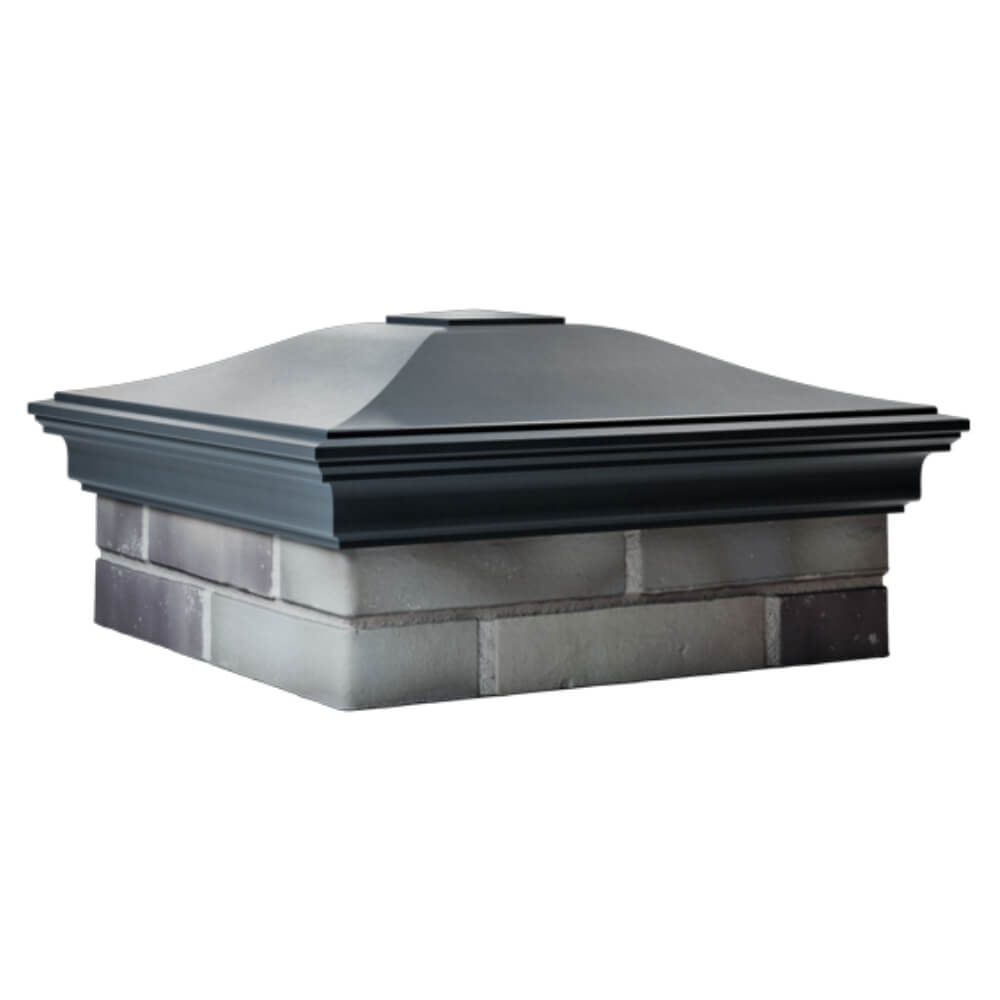 Колпак Zking Монблан Серый на столб 2х2 кирпича (515х515мм) в Аксубаево фото