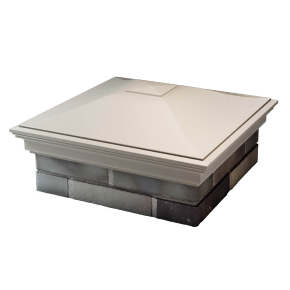 Колпак Zking Монблан Бежевый на столб 2х2 кирпича (515х515мм) в Аксубаево фото