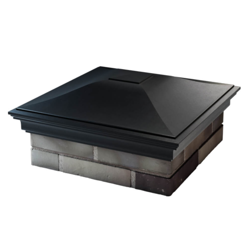 Колпак Zking Монблан Черный на столб 2х2 кирпича (515х515мм) в Аксубаево фото