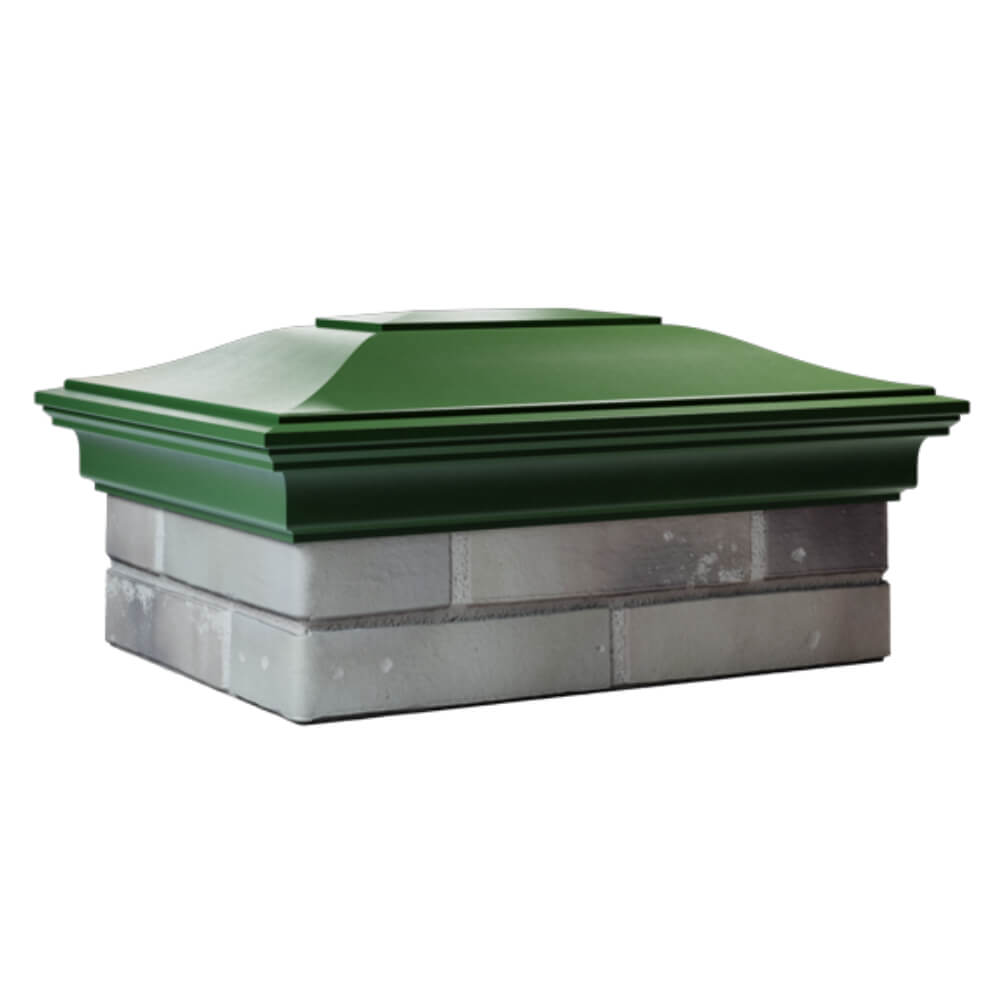 Колпак Zking Монблан Зеленый на столб 2х1.5 кирпича (515х385мм) в Аксубаево фото