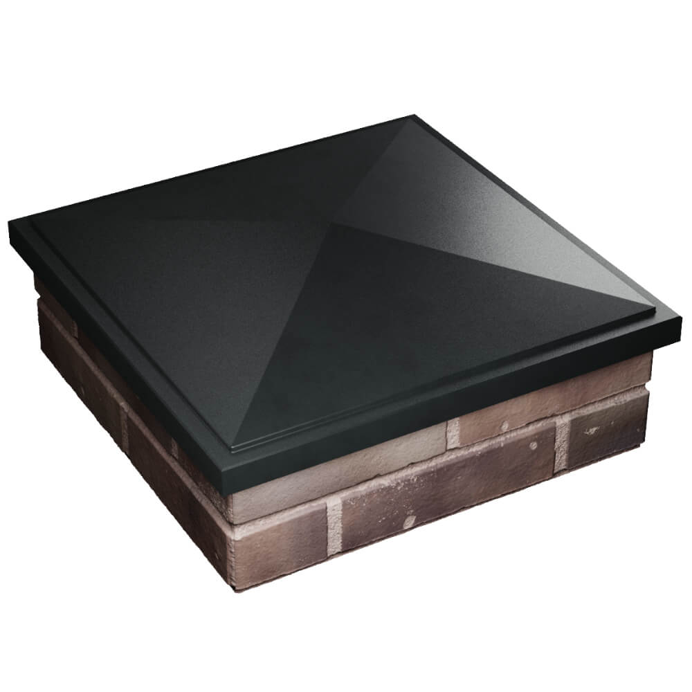 Колпак Zking БонаМоно Черный на столб 2х2 кирпича (515х515, 530х530мм) в Аксубаево фото