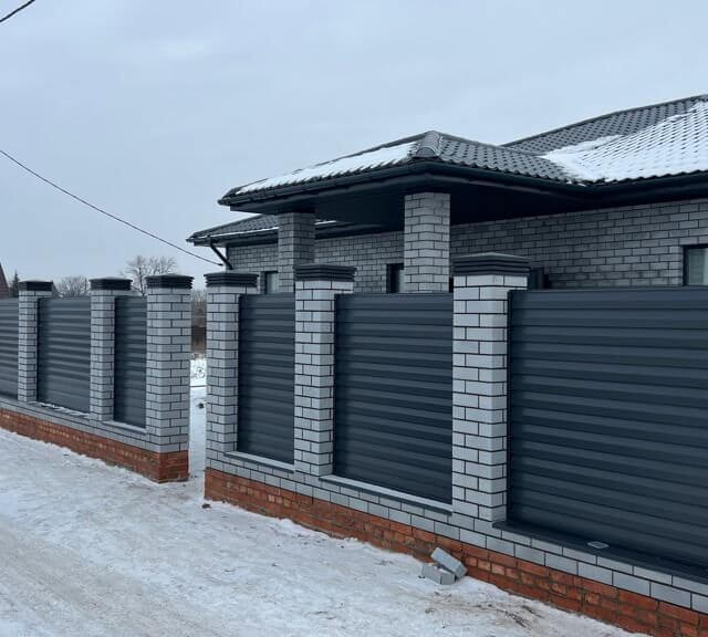 Колпак Zking Бона ХайТек Серый на столб 1.5х1.5 кирпича (385х385мм) в Аксубаево фото