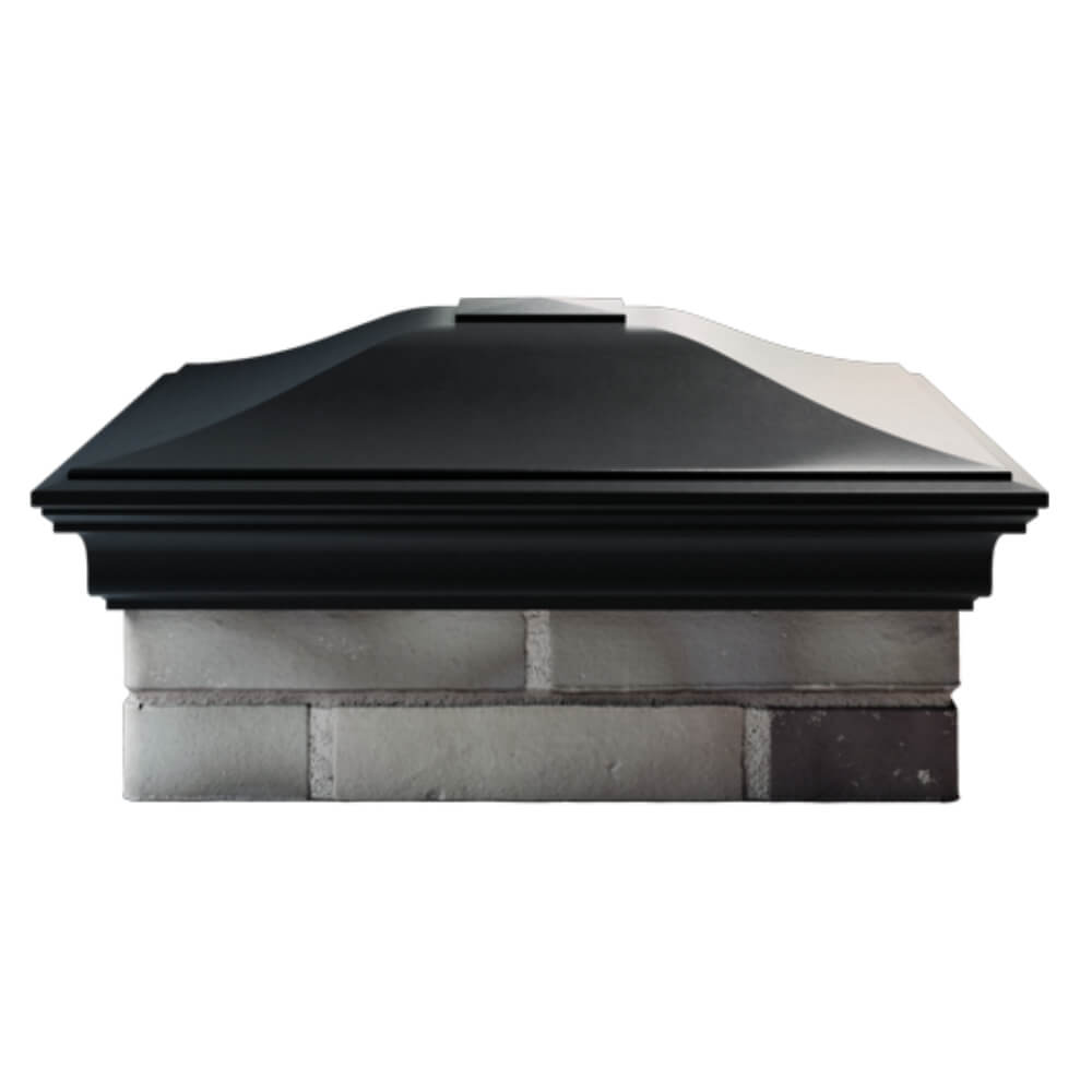 Колпак Zking Монблан Черный на столб 2х2 кирпича (515х515мм) в Аксубаево фото