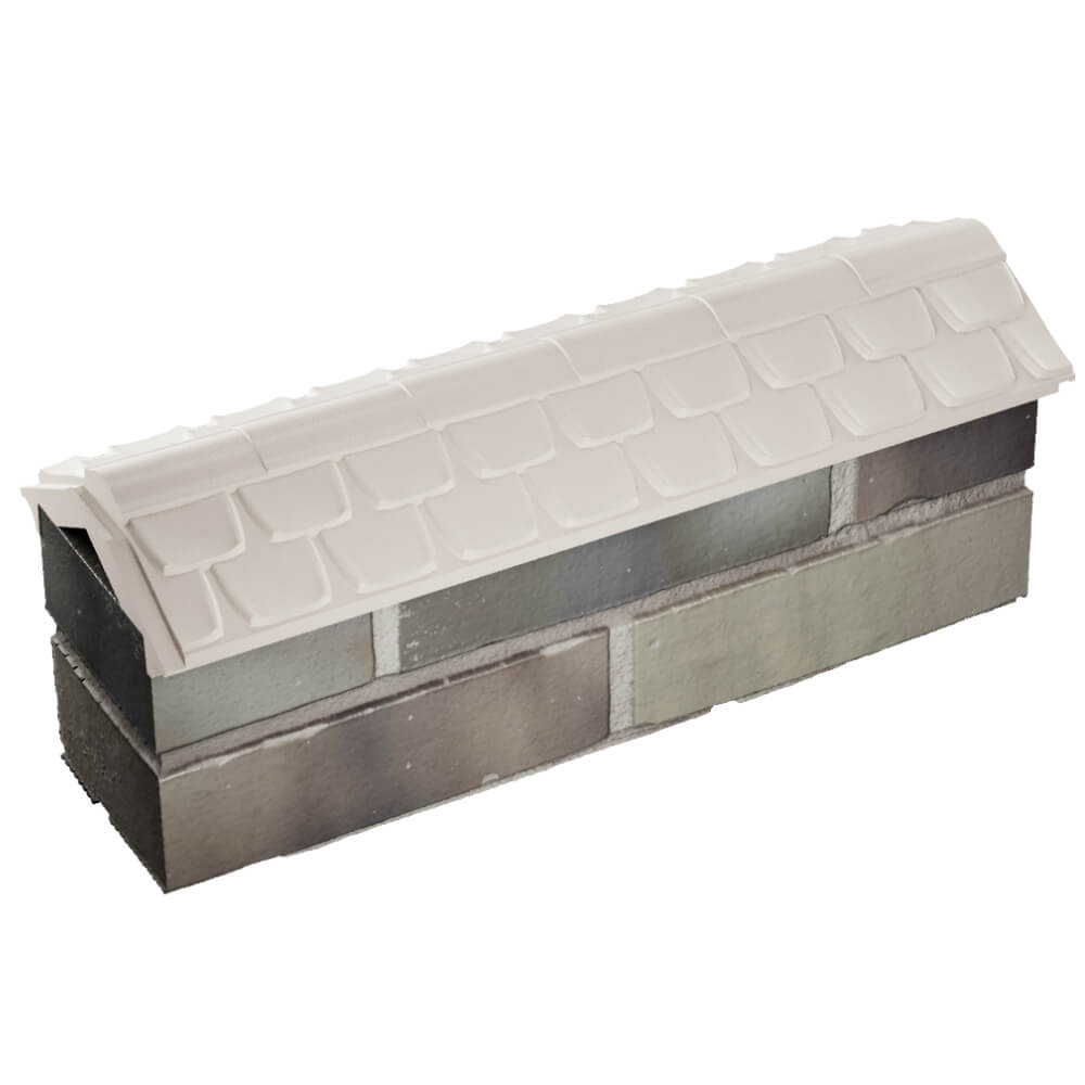 Парапет Zking Эльбрус Бежевый с посадкой на 0.5 кирпича (130мм) в Аксубаево фото