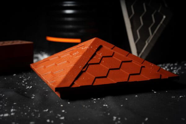 Колпак Zking Эверест Красный на столб 1.5х1.5 кирпича (390х390мм) в Аксубаево фото