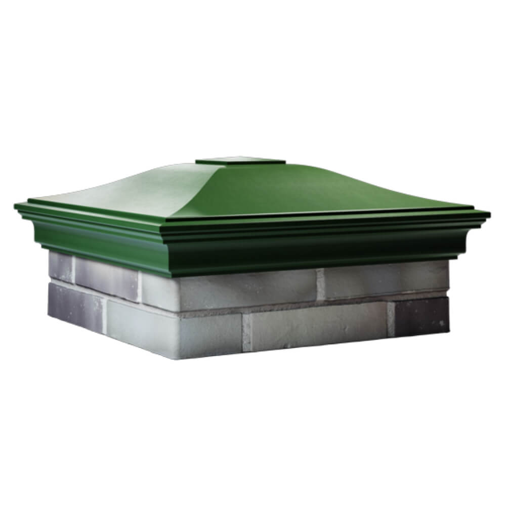 Колпак Zking Монблан Зеленый на столб 2х2 кирпича (515х515мм) в Аксубаево фото