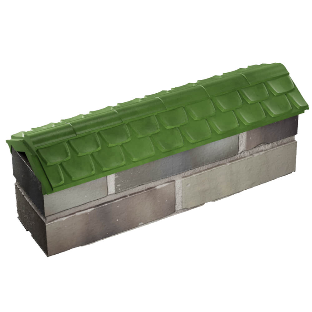 Парапет Zking Эльбрус Зеленый с посадкой на 0.5 кирпича (130мм) в Аксубаево фото